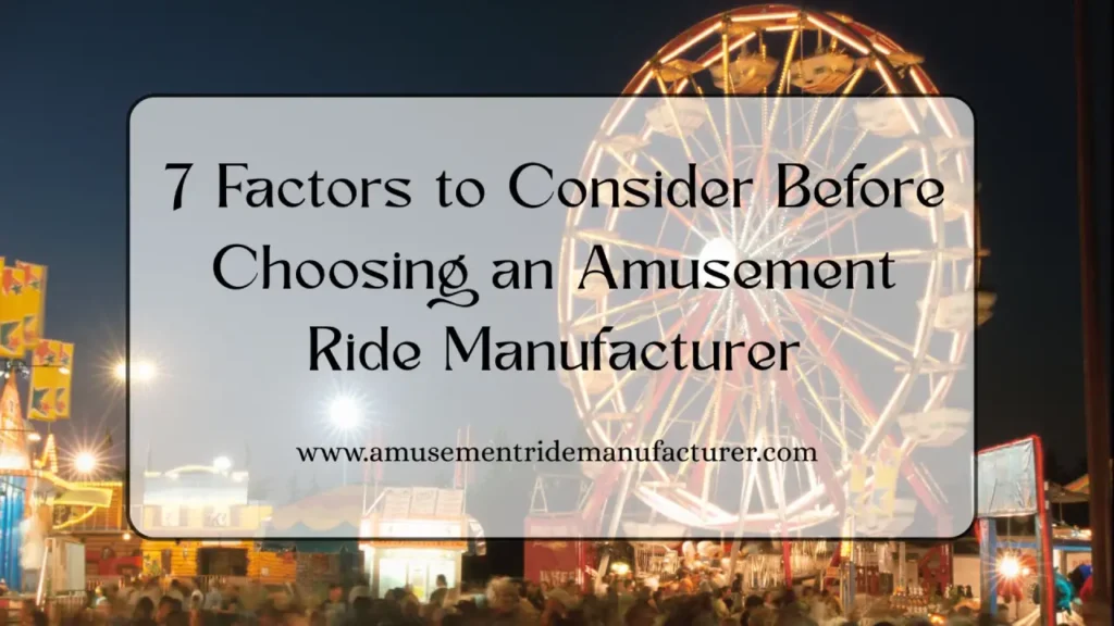 Amusement Rides Manufacturer