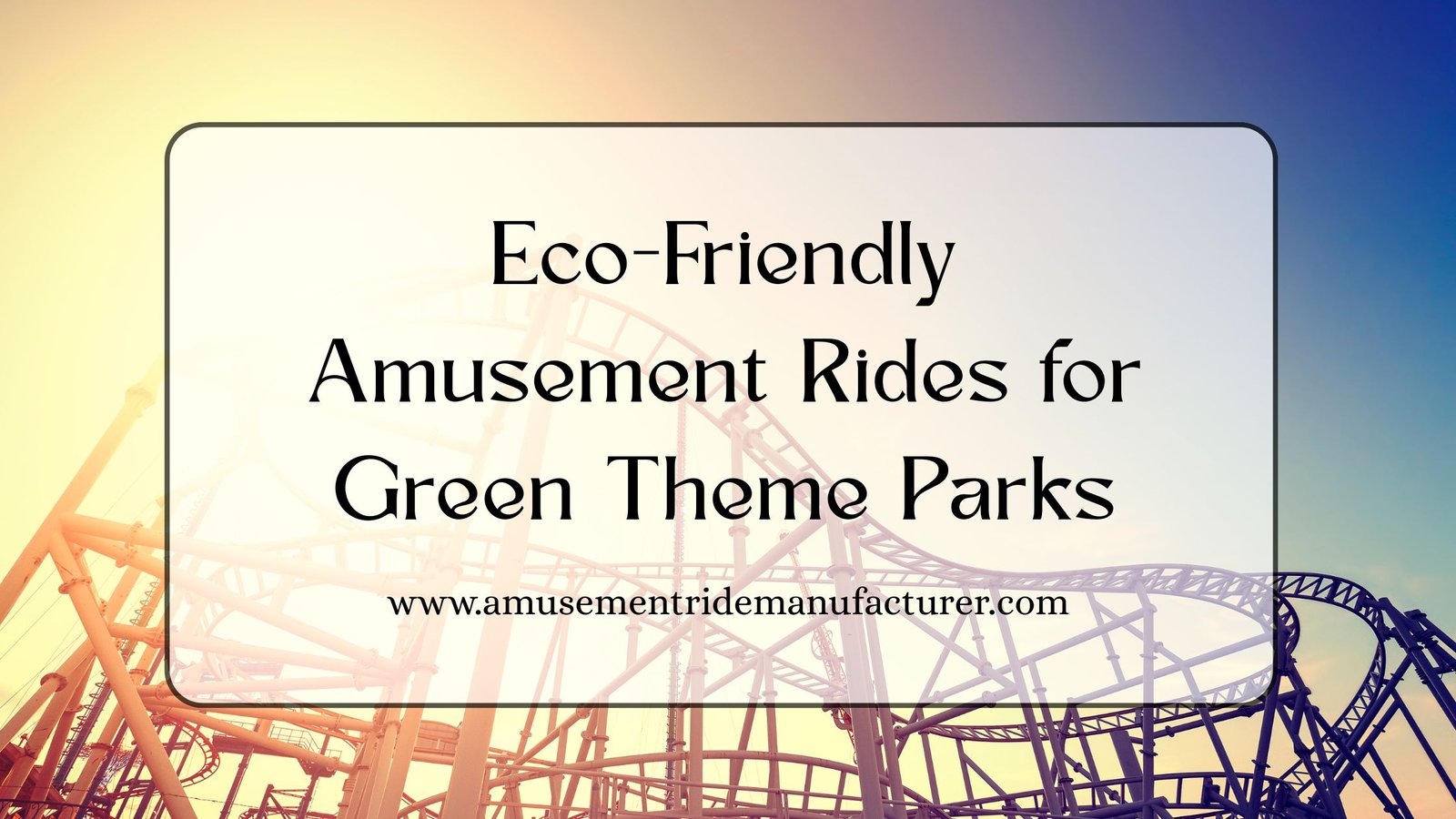 Amusement Rides Manufacturer